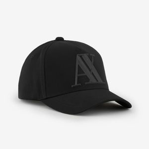 Armani Exchange RUBBERISED LOGO BASEBALL CAP